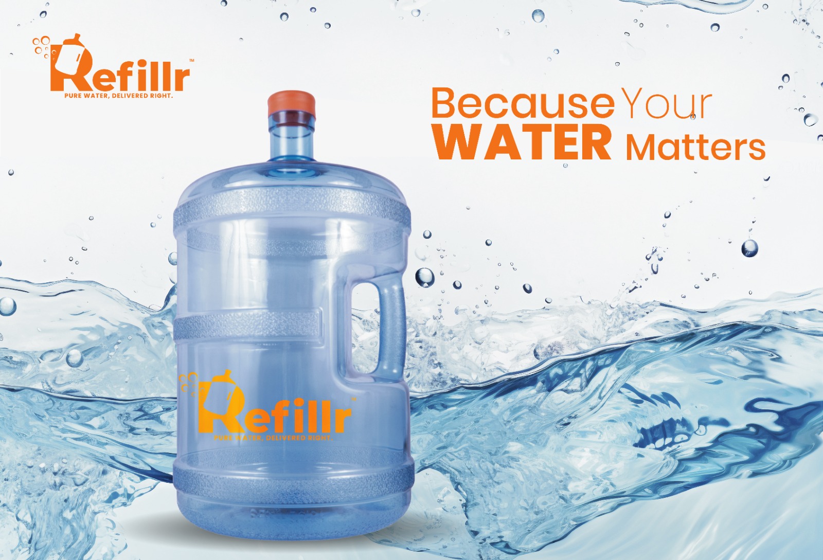 Refillr Premium Polycarbonate Water Jar